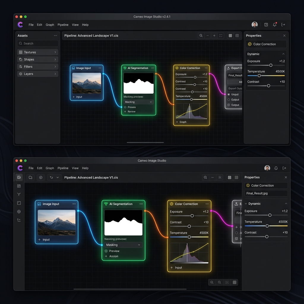 Node graph editor